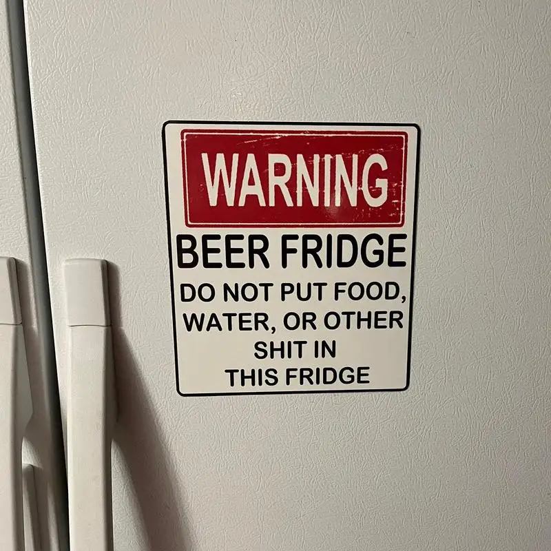 Funny Warning Magnet Do Not Place Food Or Other Contaminants In This Fridge Car Table Decals Refrigerator Decorations