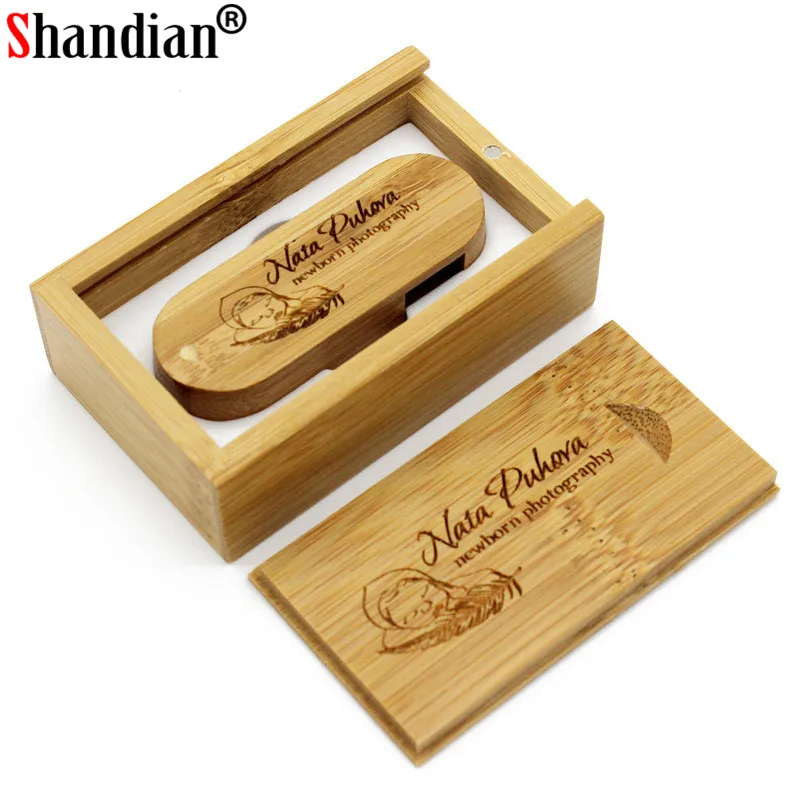 SHANDIAN-محرك أقراص فلاش USB 2.0 مع شعار مخصص مجاني ، محرك أقراص فلاش USB خشبي ، ذاكرة 4 جيجابايت 8 جيجابايت 16 جيجابايت 32 جيجابايت 64 جيجابايت ، هدية الزفاف