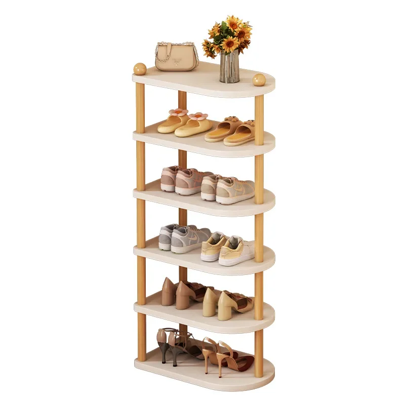 Solid Wood Shoe Rack, Multi-layer Storage Artifact at the Door of the Home, Space-saving Shelf, Simple Shoe Cabinet