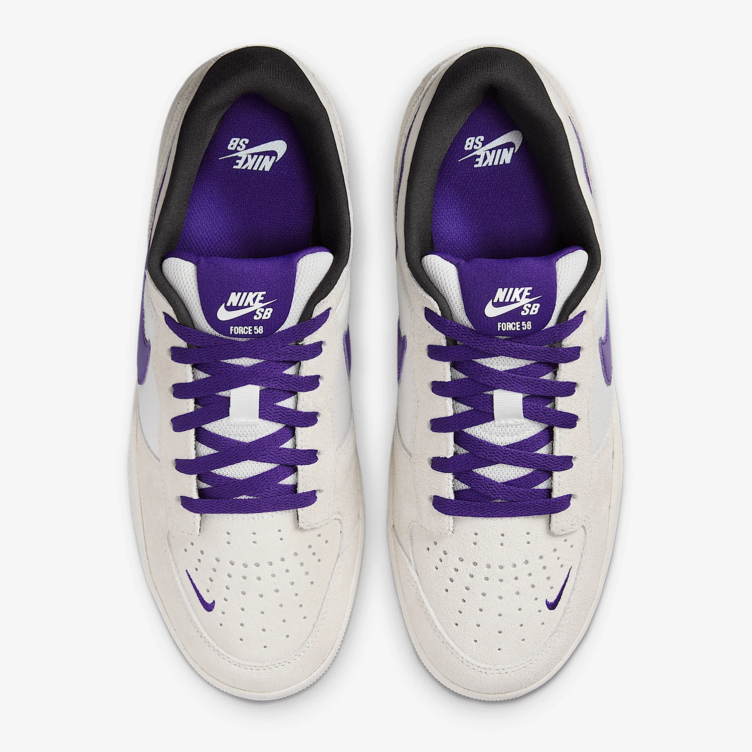 حذاء Nike Official Authentic SB FORCE 58 للرجال والنساء ذو قصة منخفضة رياضية كاجوال DV5477-006
