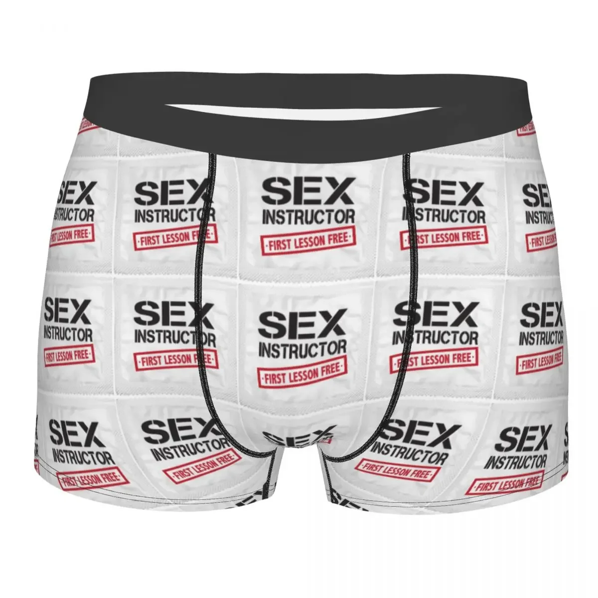 Boxers sexo instrutor de moda masculina, calções calcinhas, cuecas confortáveis, cuecas, roupa interior