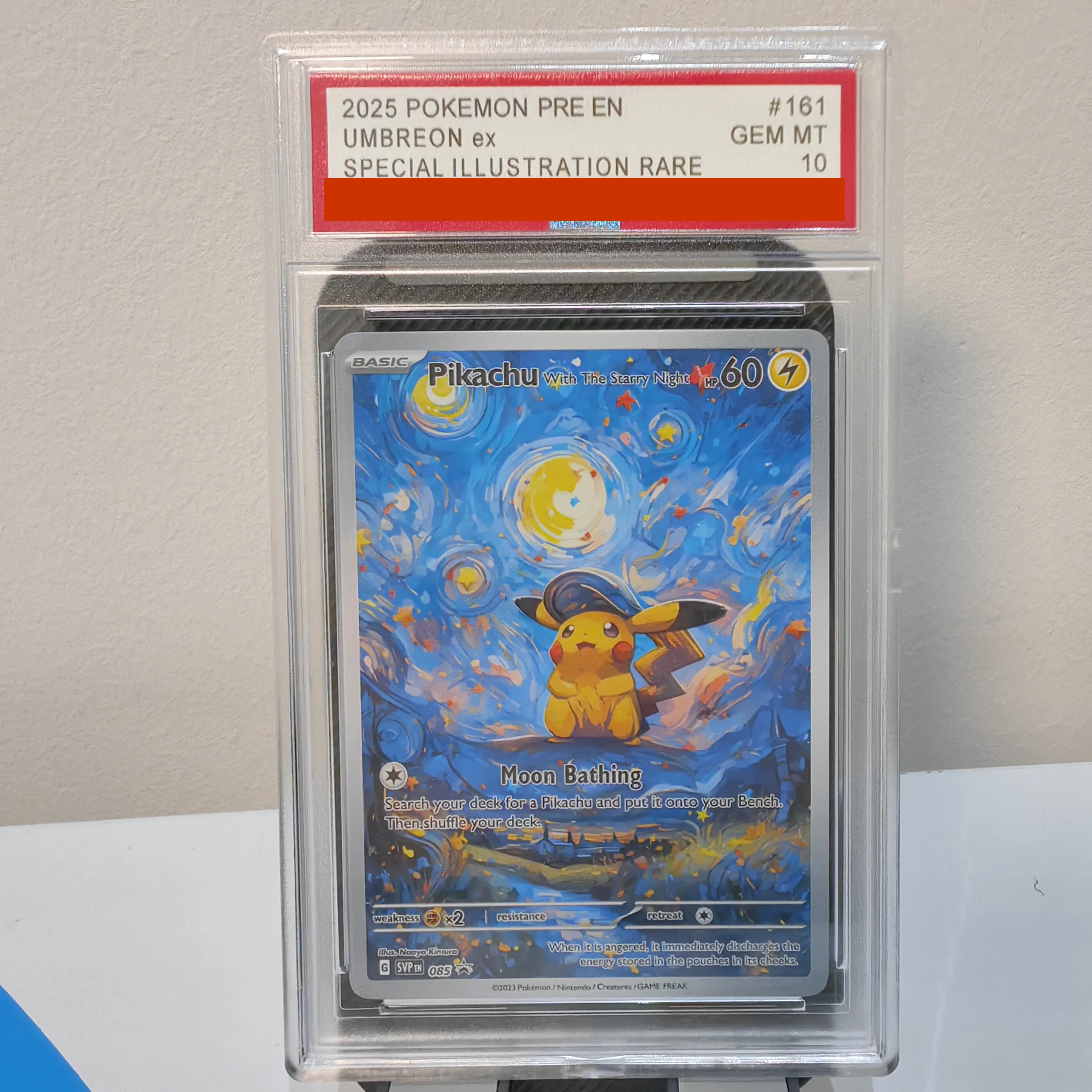 DIY TCG Collection Card Rating  2025 PRE EN 085 SAR Copy 10Points Rating  Anime Game  Gift Toy