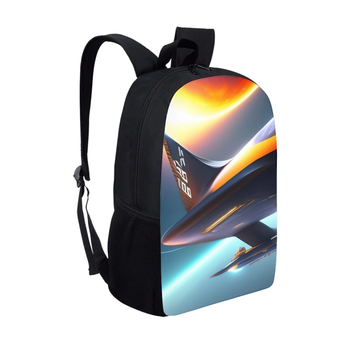 Na moda legal grande avião imprimir sacos de escola para meninos meninas simples mochilas homens de alta capacidade estudante mochila adolescentes bagpack