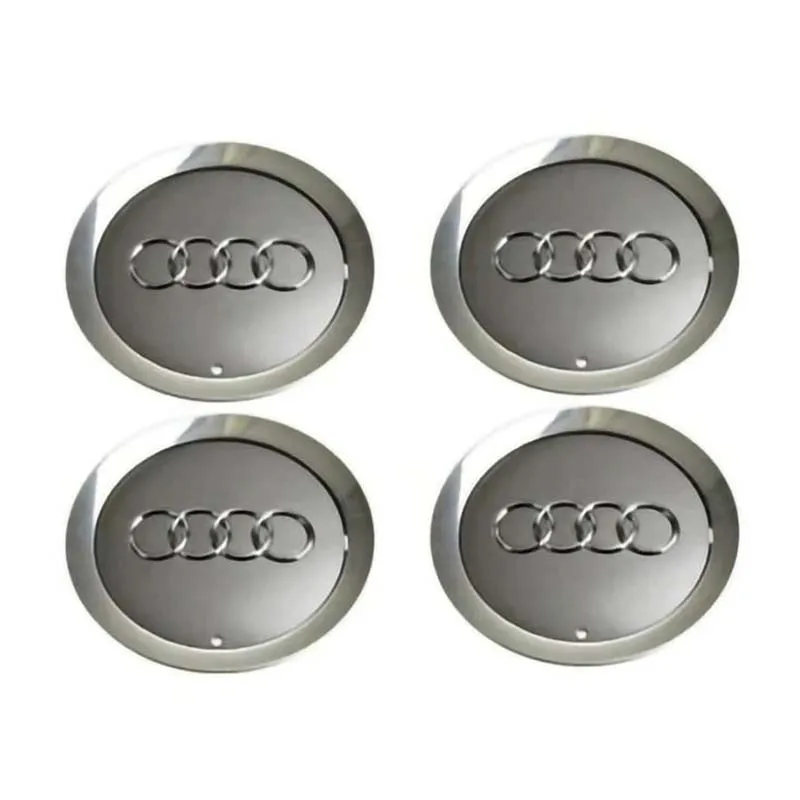 4Pcs Car Wheel Center Hub Caps 8E0601165 4E0601165A Badge Rim Hubcap For Audi A3 A4 A5 A6 S6 S8 TT A8 Quattro Emblem Accessories