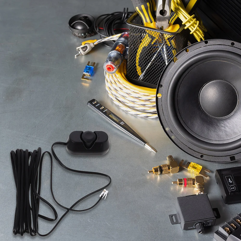 

2pcs Car Subwoofer Volume Adjuster Remote Power Amplifier Controller For Bass Tuning Subwoofer Accessory Automotive Supplies