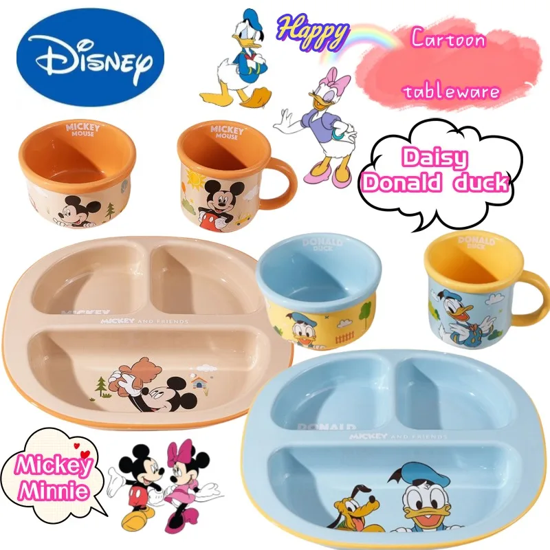 

Disney Микки и Минни Дейзи, высокая цветопередача, креативный новый набор керамической посуды, анимационная студенческая отдельная обеденная тарелка с героями мультфильмов