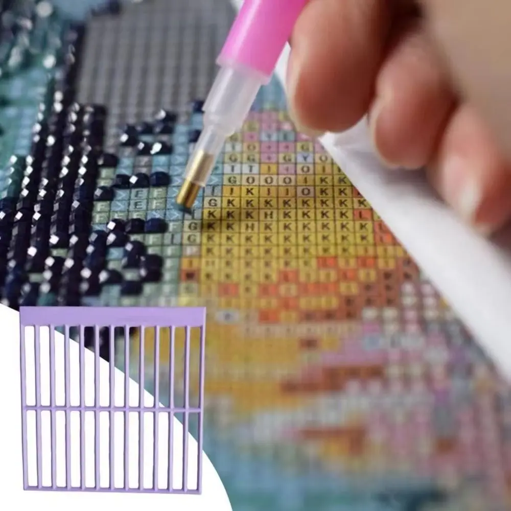 3D Diamond Drawing Ruler Anti-Slip Lightweight Gem Painting Rulers High Precision Gem Painting Grid