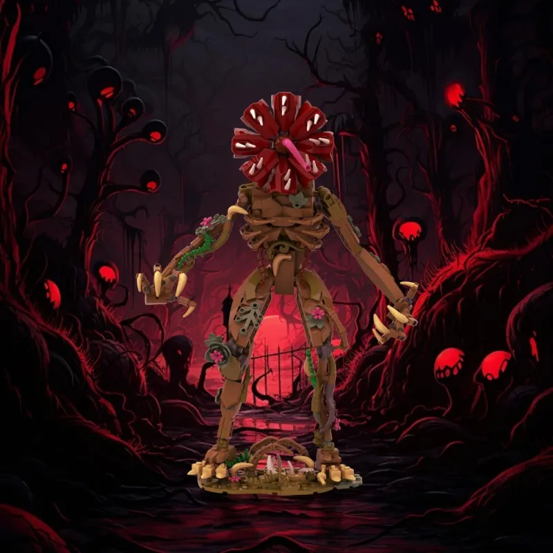 

435PCS MOC Horror Movie Cannibal Monster Building Blocks Strangered Vecna Clock Eleven Figure Model DIY Toys Kid Halloween Gift