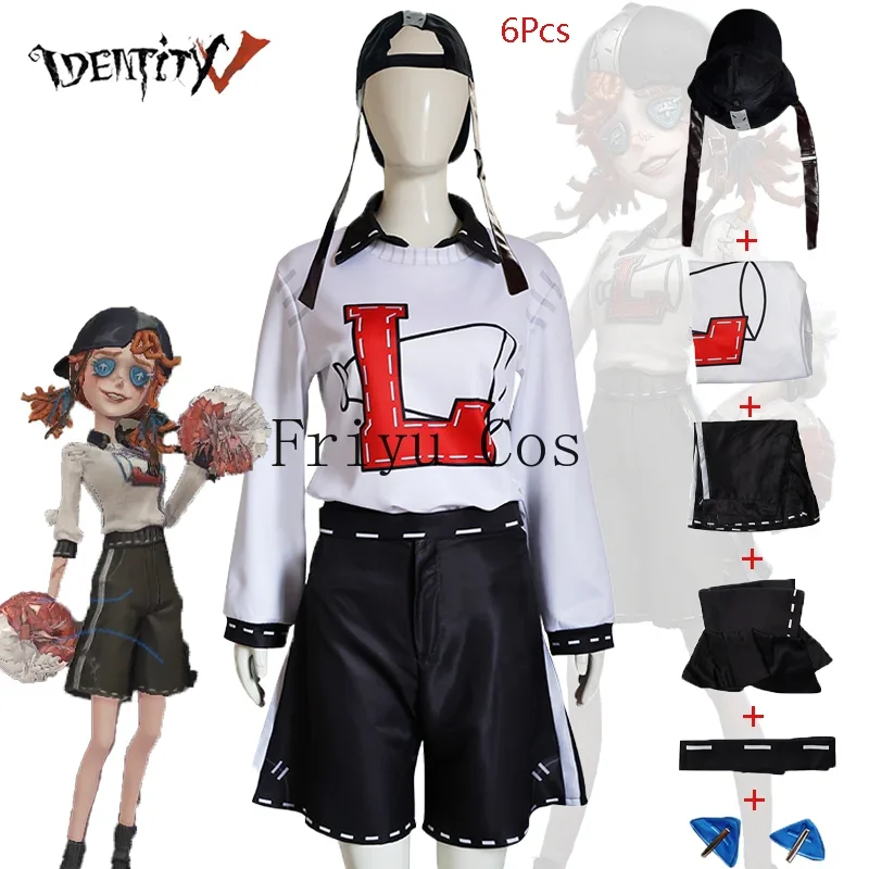 

Game Identity Ⅴ Lily Barriere Cosplay Costume Cheerleader Uniform Suit Halloween Party Role Play Clothing for Adult Girls Anime