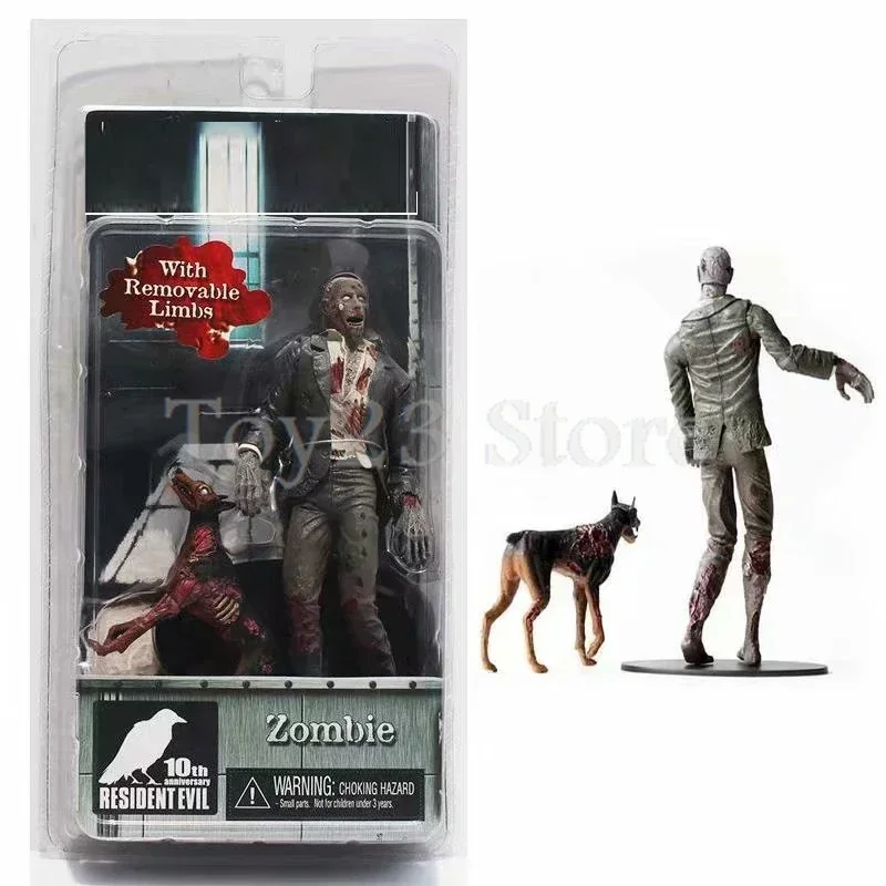 NECA Redfield Hunk Zombie with Dog Licker and Walker Chris Redfield Hunk Action Figure Model Toys