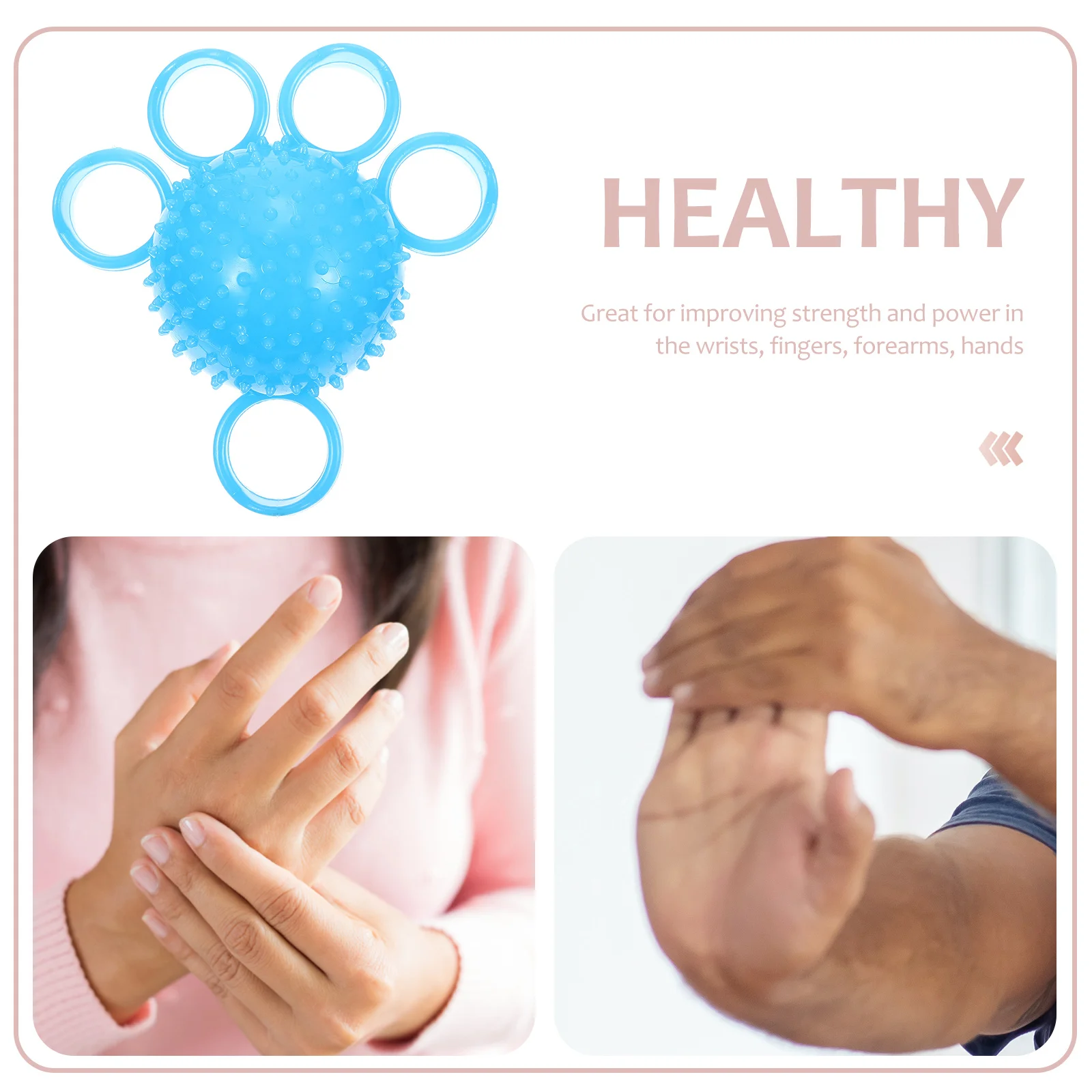 

Elderly Hand Rehabilitation Five Strengthener Massage Ball Fitness Hand Exercise Stress Relief Therapy Finger