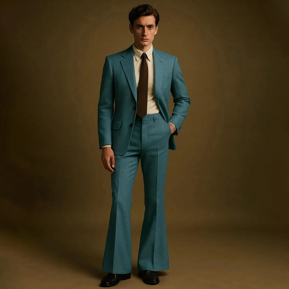 

Slim Fit Men's Suits 2026 Elegant Single Breasted Notch Lapel Blazer Formal 2 Piece Jacket Pants Prom Party Male Clothing