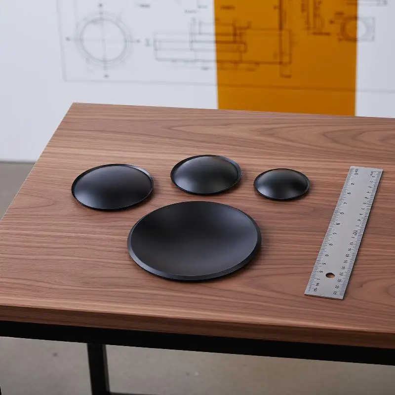 1Pc 30-165MM PP Speaker Dust Cap PP Black Cone Cover Woofer Matte Loudspeaker Dome Cover Speaker Accessories