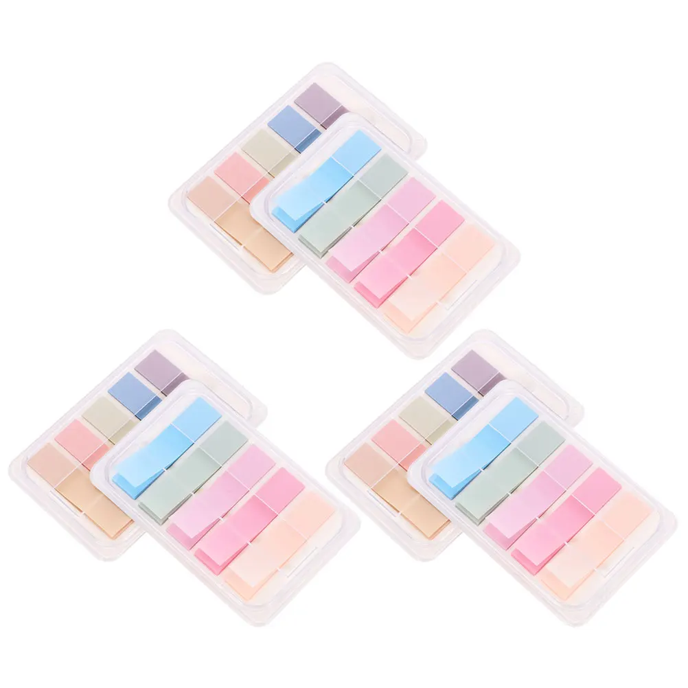 

6 Boxes Colored Label Indicator Stickers Bright Design Reliable Adhesion Annotation Tabs School Supplies Bookmark Markers