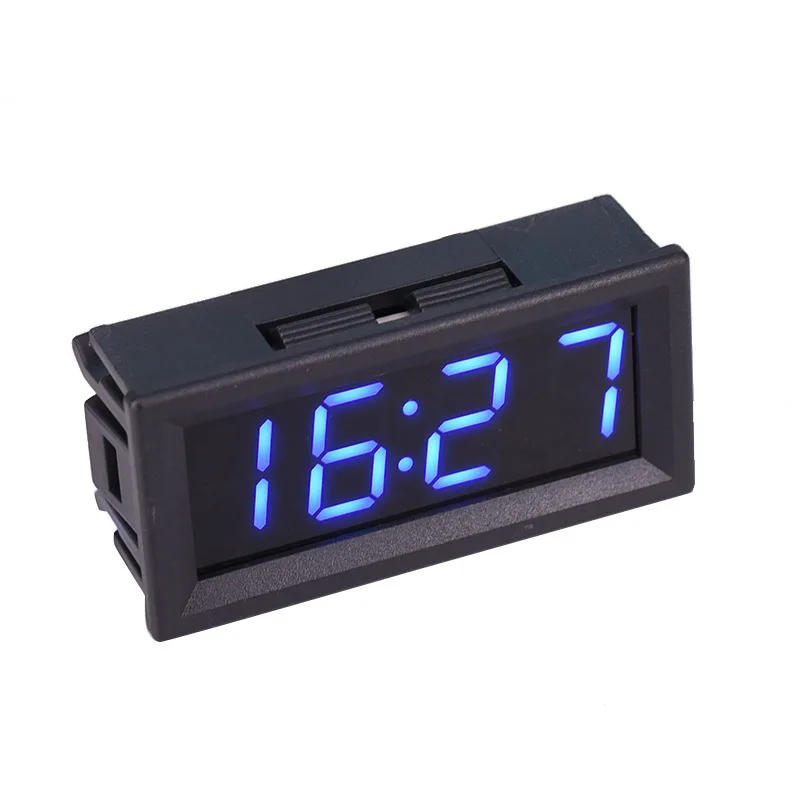LED DIY Vehicle Electronic Clock KIT Car Motorcycle Timer LED Digital Display DC 4.5-30V Car Auto Electronic Clock