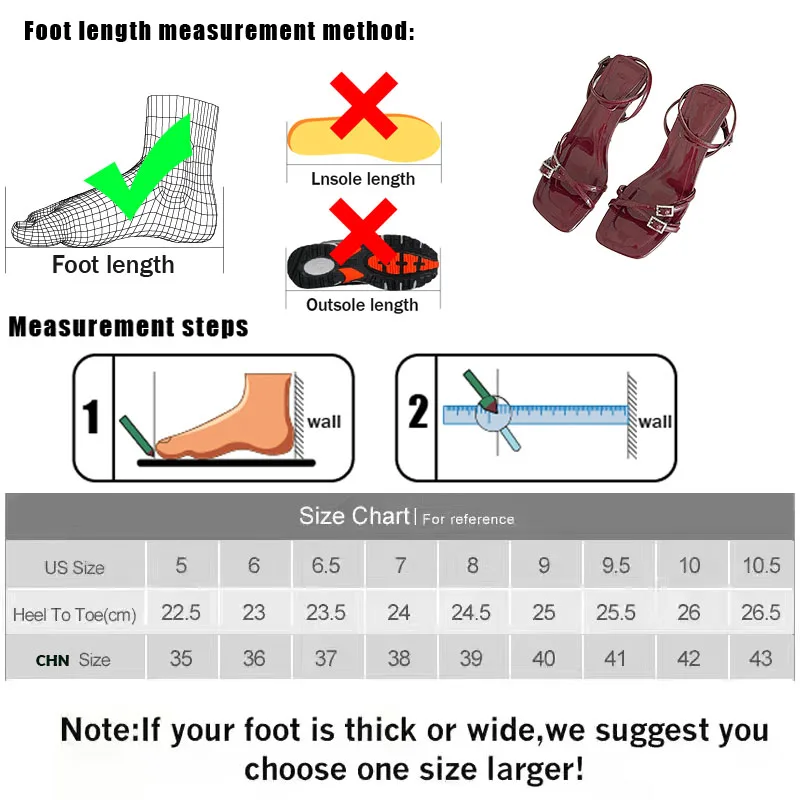 Wino czerwone obuwie nowe w damskich butach sandały na obcasie 2024 kobiece modna klamra damskie buty na wysokim obcasie sandały czółenka buty duży