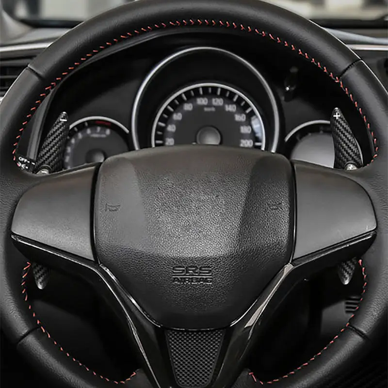 

Car Carbon Fiber Steering Wheel Shift Paddle Extension For Honda Fit 2018-2019 Vezel 2015-2019 Auto Car-styling