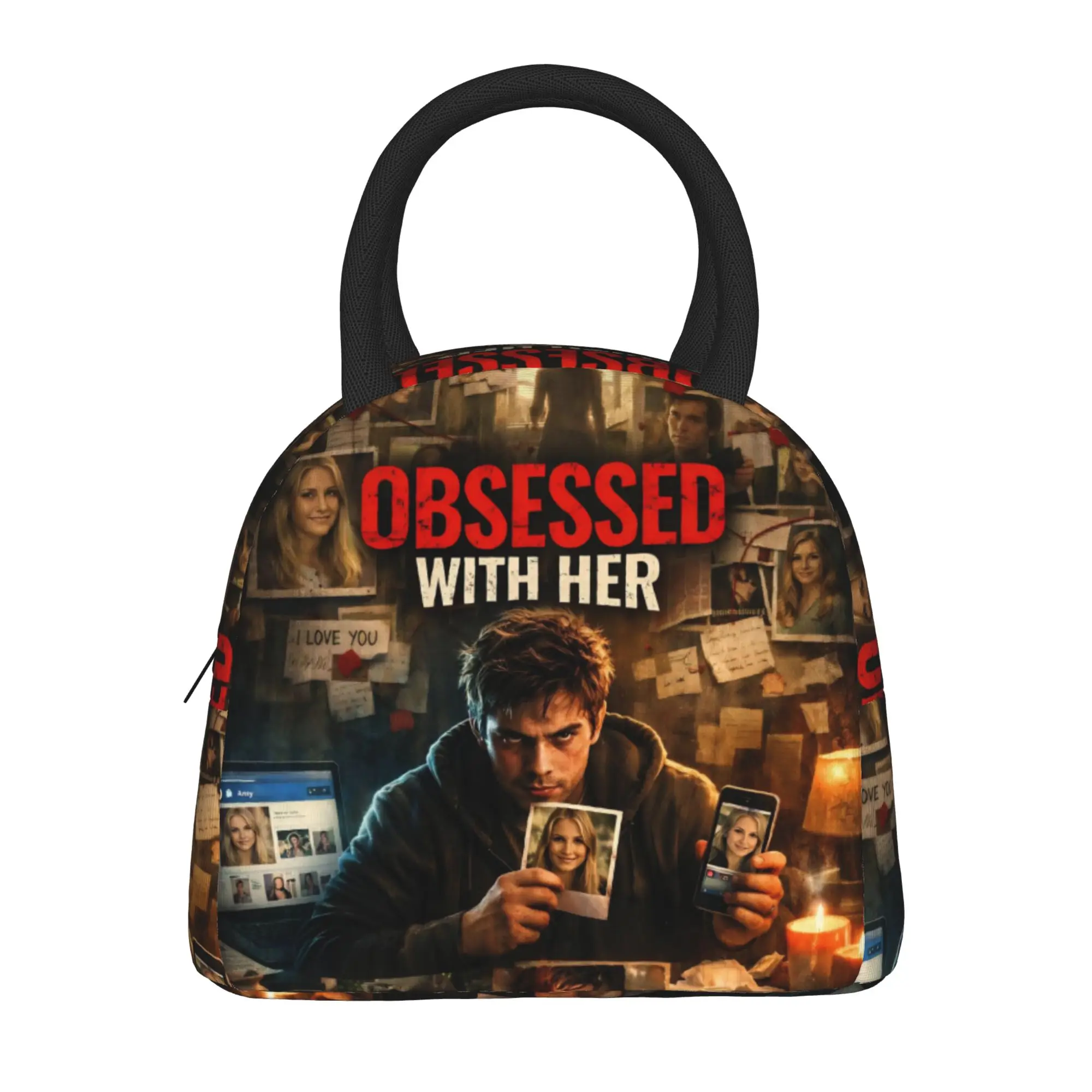 

Obsession 2026 Horror Movie Merch Insulated Lunch Bag For School Food Storage Bag Leakproof Cooler Thermal Lunch Boxes