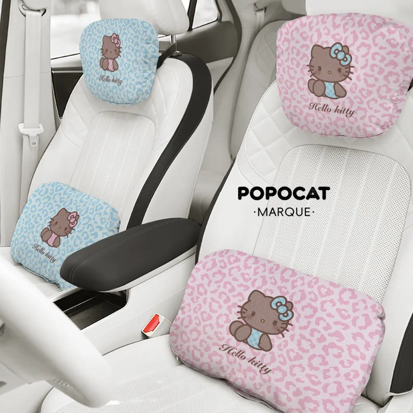 

Hello Kitty автомобильный подголовник, поясная подушка, набор хлопковых автомобильных подушек, подушка для шеи, подушка для спинки автомобильного сиденья, подушка для поясницы, инструменты
