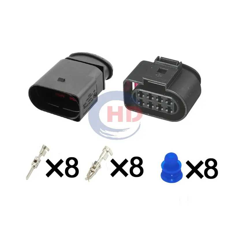 

1-20 sets 8 Pin auto wiring harness plug cable electric plug connector 8D0973834 8D0973734