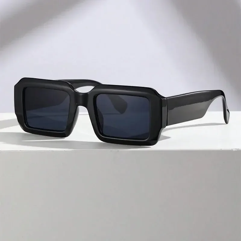 1PC Plastic Frame Rectangular Fashion Decorative Glasses Street Photography Daily Travel image 5