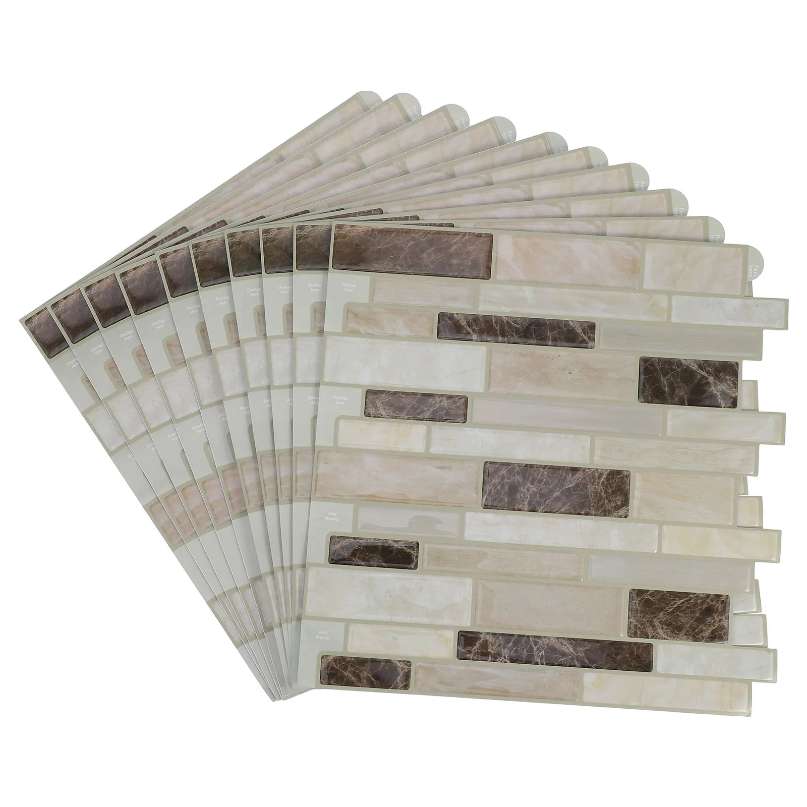 10 قطعة 30.5x30.5 سنتيمتر ذاتية اللصق الرخام بلاط الحائط زيت مقاوم للماء واقية المطبخ الحمام ملصق الشارات الحمام الجدار ملصق مائي