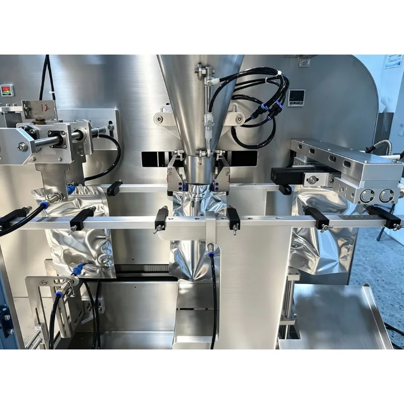 Commercial 4 Station Rotary Bag Packing Machine for Candy Biscuit  Small Granule Premade Pouch Packaging Equipment