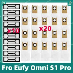 Compatible For Eufy Omni S1 Pro Robot Vacuum Spare Parts Hepa Filter Dust Bag Accessories Consumables