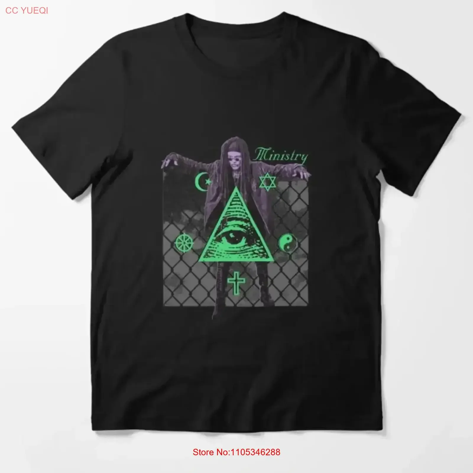 Ministry Band T-Shirt, Größe S 5XL, für Männer und Frauen, Vintage-Waschung, Alltagskleidung, leicht dehnbar, lässig, leicht bequem, weich