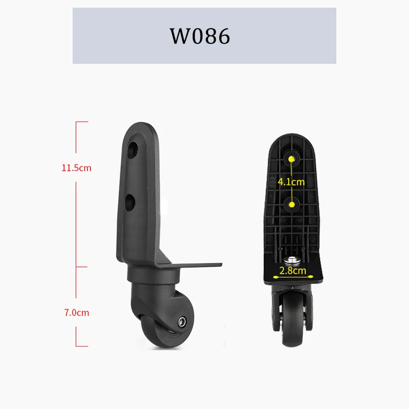 For W086  Premium Luggage Replacement Wheel Durable 360° Swivel Luggage Wheel Repair Kit (Includes Installation Tools)