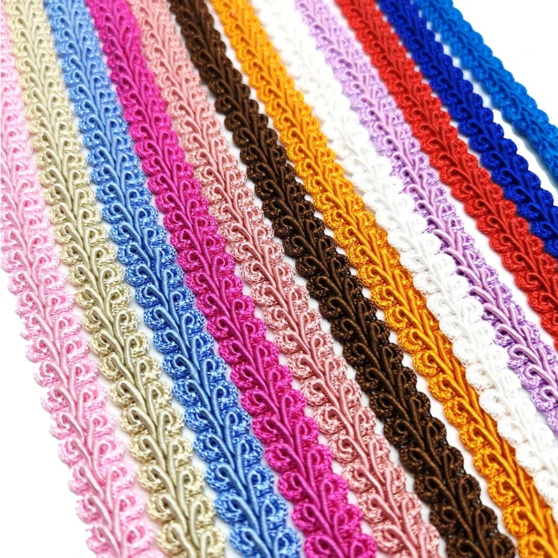 2m Centipede Woven Lace Decorative Lace Ribbon DIY Craft Sewing Accessories Wedding Banquet Decorative Fabric Curve Sewing Laces