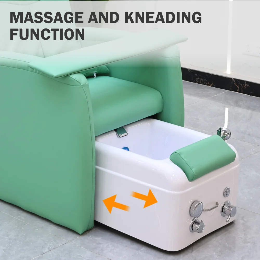 Luxury Beauty Nail Salon Pedicure Furniture Recliner Electric Foot Spa Massage Manicure Pedicure Chairs With Drain Pump