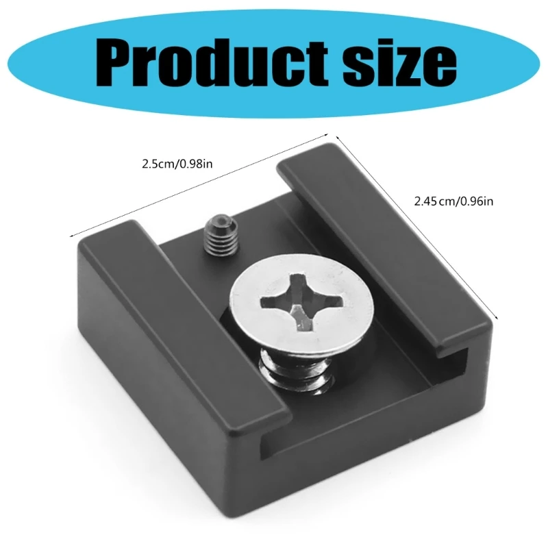 D0UA Холодная обувь Алюминиевый адаптер горячий обувь с 1/4 нитью для камеры