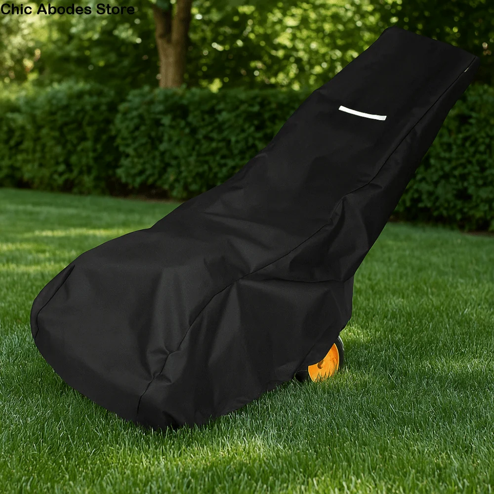 

Waterproof Lawn Mower Cover UV Protector Rainproof Garden Mower Cover Protective Sleeve Oxford Cloth Dust Protection Cover