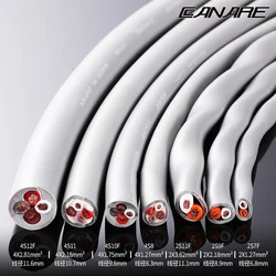 2/4 Core OFC Speaker Wire Cable for Surround Sound System Shielded Audio Cable Multiple Specifications 1m Length
