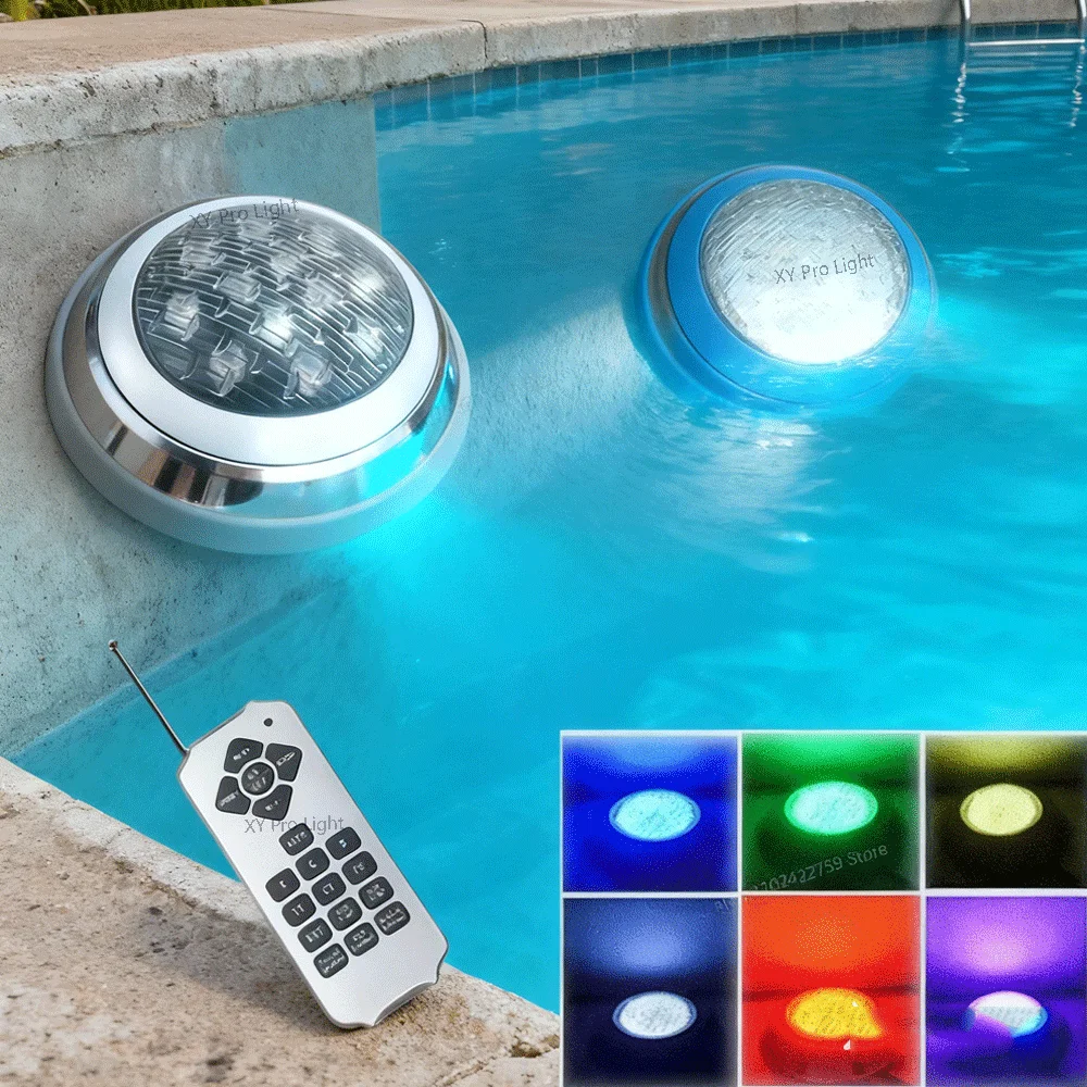 45 Вт RGB светодиодный светильник для бассейна 30 Вт IP68 водонепроницаемый AC/DC12V открытый 36 Вт 54 Вт RGB подводный светильник для пруда светодиодный прожектор Piscina Luz