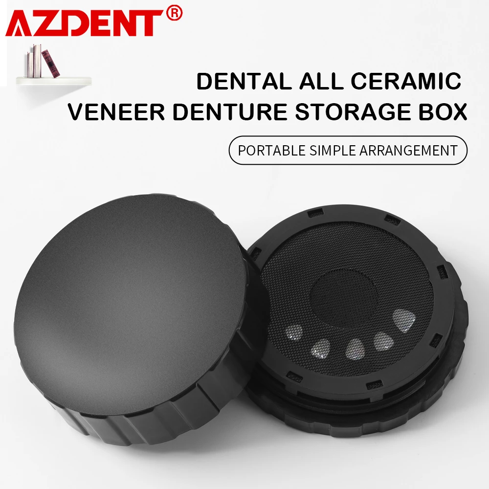 AZDENT Dental fornir Pretreatment Patch Box przenośny wszystkie ceramiczne fornir protezy schowek forniry dentystyczne układ pudełeczko na ząbki