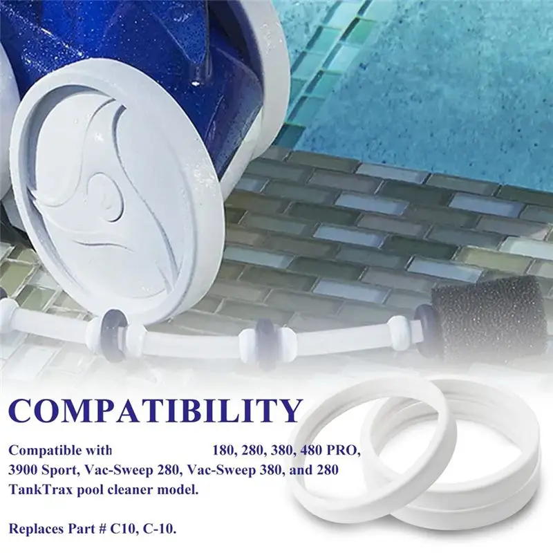 

2026 + универсальная запасная часть для чистки бассейна, совместимая с 280 360 180 380 C10 C-10, упаковка из 3 шт.
