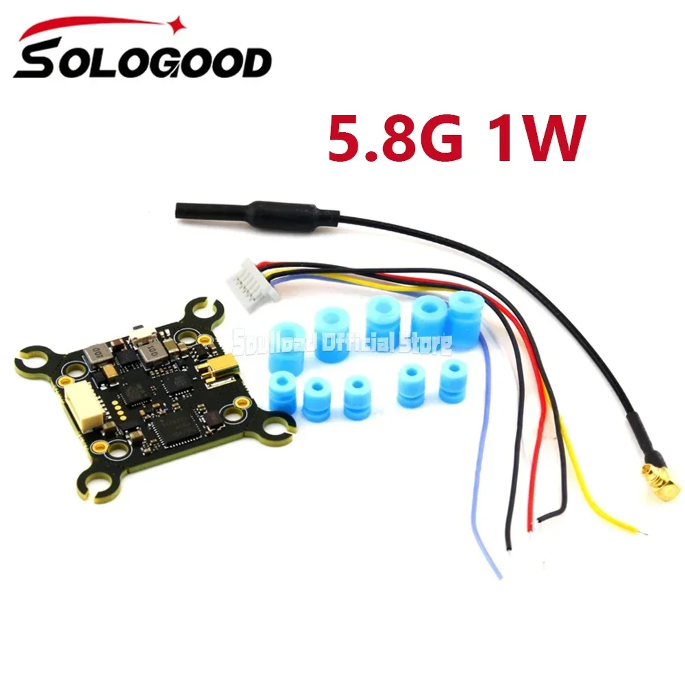 SoloGood 5.8G 1W 48CH VTX Image Transmission Rush Cherry Ntenna Input Voltage 7-26V Transmission Power 25/100/200/400/1000mW