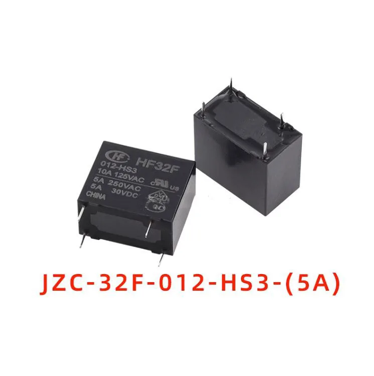 JZC-relé HF 32F-G-005 012 024-HS3 HS 4PIN 5A 10A, 10 unidades por lote