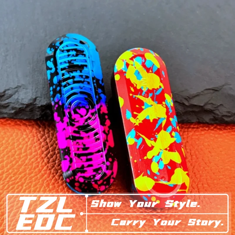 EDC Fidget Mechanical Slider Dense Magnetic Push Card Plate Pocket Haptic Coin EDC Metal Sensory Stress Relief Toy Anti Anxiety