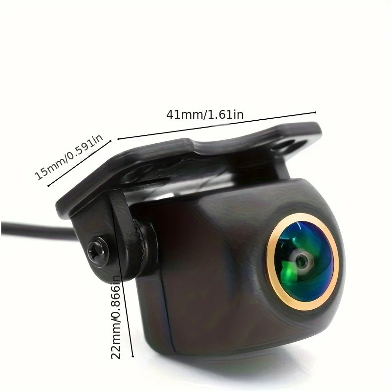 HD Car Rear View Universal Camera with Smart Steering Guide Lines, Night Vision, Fisheye Lens,Fit for Cars,Trucks, RVs,Mini-Vans