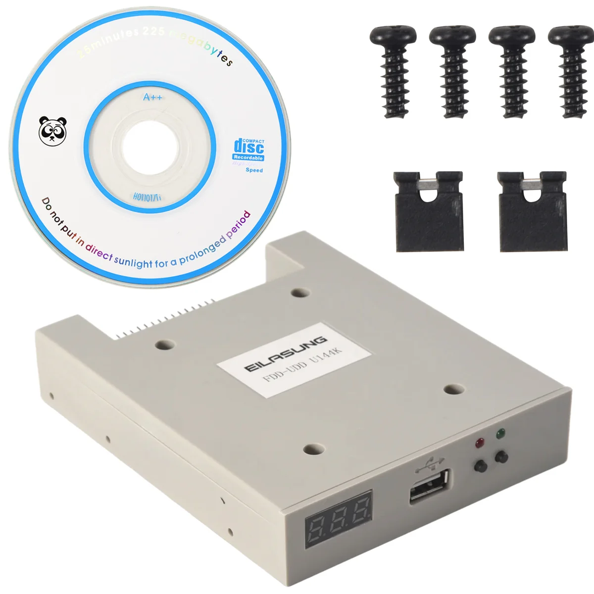 WHQT EILASUNG FDD-UDD U144K 1.44MB USB SSD Emulador de unidade de disquete para controladores industriais para computadores Máquinas-ferramentas de dados