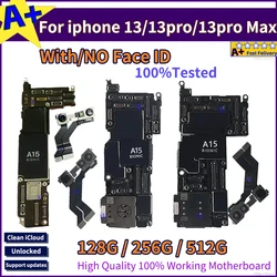 For iPhone 13 Pro Max Motherboard Unlocked With Face ID CLean iCloud For iPhone 13 Logic board Working Support IOS update