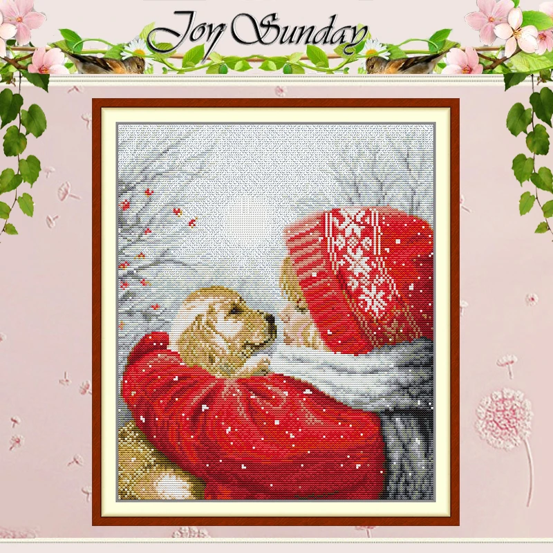 

Набор для вышивания крестиком по схемам «Рождественские объятия», DIY, 11CT 14CT 16CT, HD, с нанесенным рисунком, DMC, набор для вышивания, рукоделие