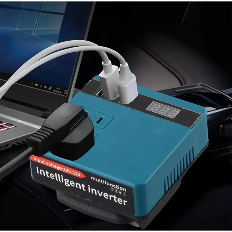 Battery Inverter 220-300-50-AC220V/DC220V-2 For Makita 18V Battery Interface Plug And Play Versatile Home Outdoor Work Inverter view 3