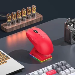 Attack Shark X6 Bluetooth Mouse , Tri-Mode Connection, RGB Touch Magnetic Charging Base, Macro Gaming Mouse