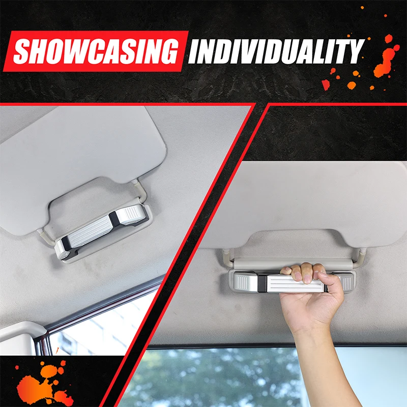 

For Toyota FJ Road Cruiser 07-21 model roof handle, car handle modification (replacement) aluminum alloy silver (mech model)