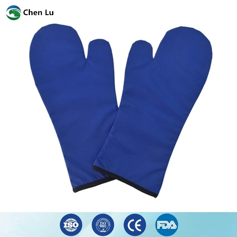 Genuine x-ray radiation protective super soft lead mittens radiological protection 0.35mmpb super soft trace lead mittens