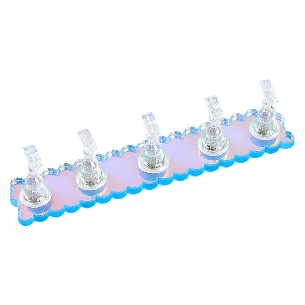 1Set Nail Practice Rack Durable Lightweight Convenient Training Stand for Nail Art Display Perfect for Salons Schools